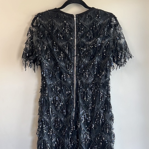 New Black Sequin Midi Dress - Picture 10 of 14